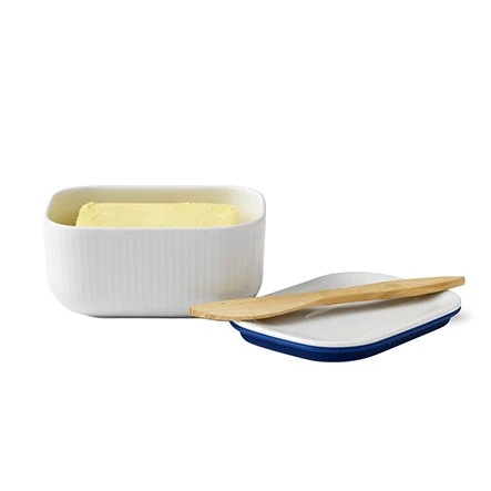 Royal Copenhagen White Fluted Botervloot 4 Royal Copenhagen White Fluted Botervloot - Afbeelding 2