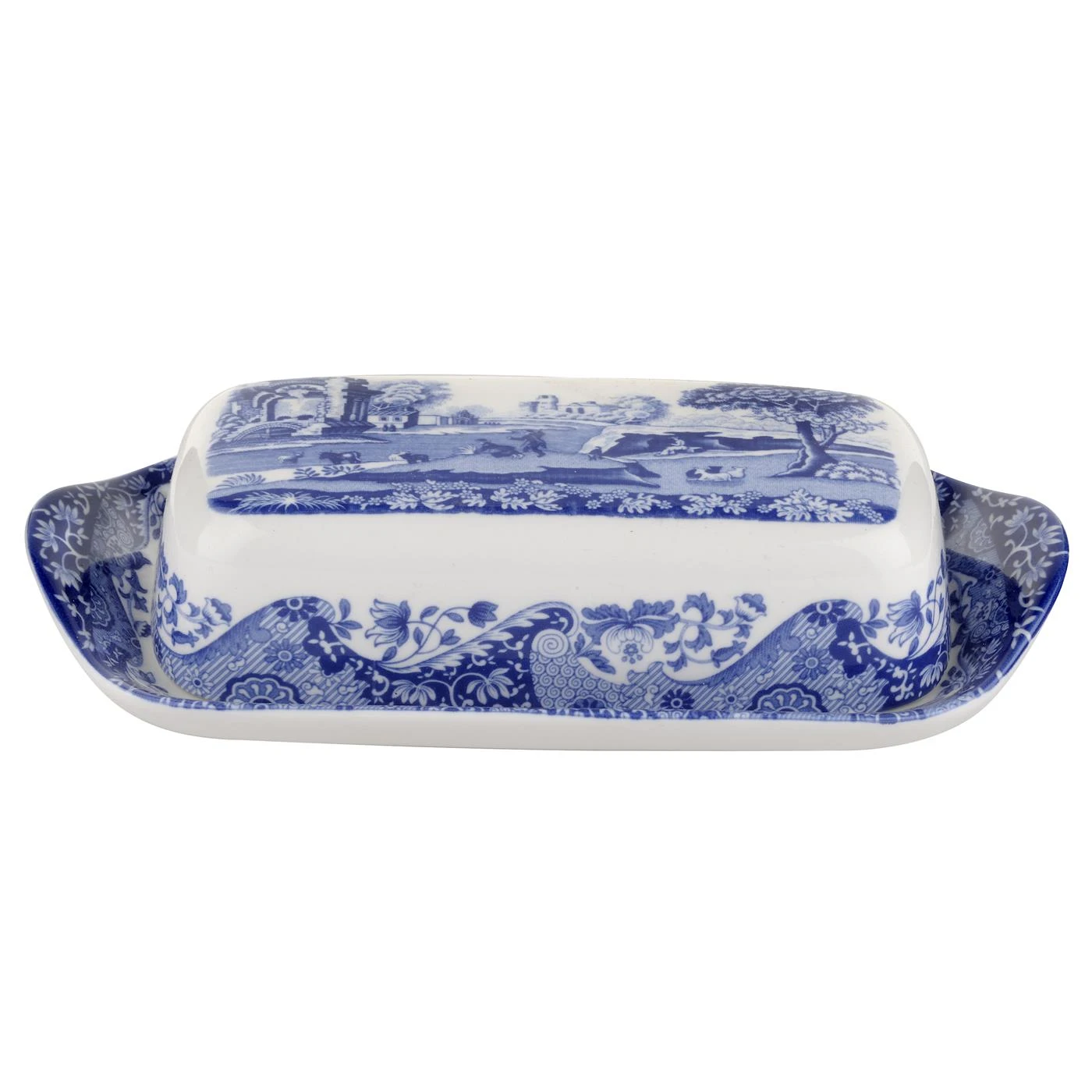 Spode Blue Italian Botervloot 3 Spode Blue Italian Botervloot