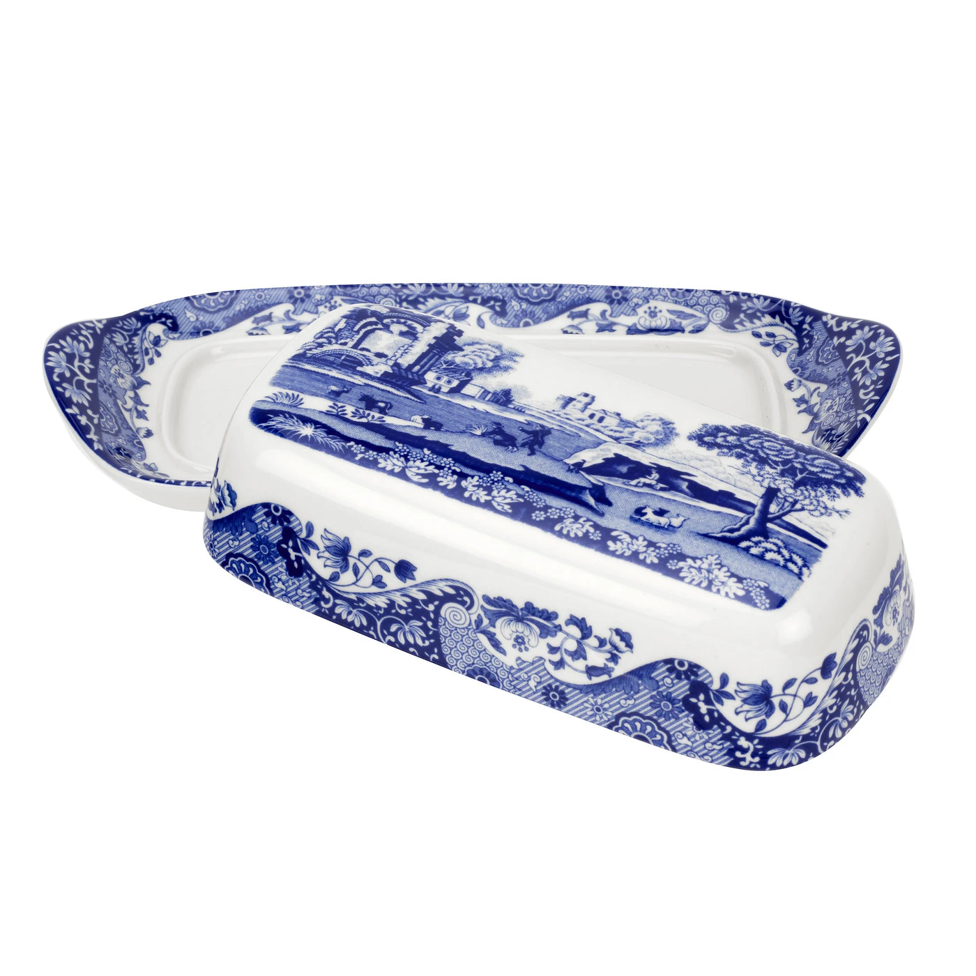 Spode Blue Italian Botervloot 6 Spode Blue Italian Botervloot - Afbeelding 4