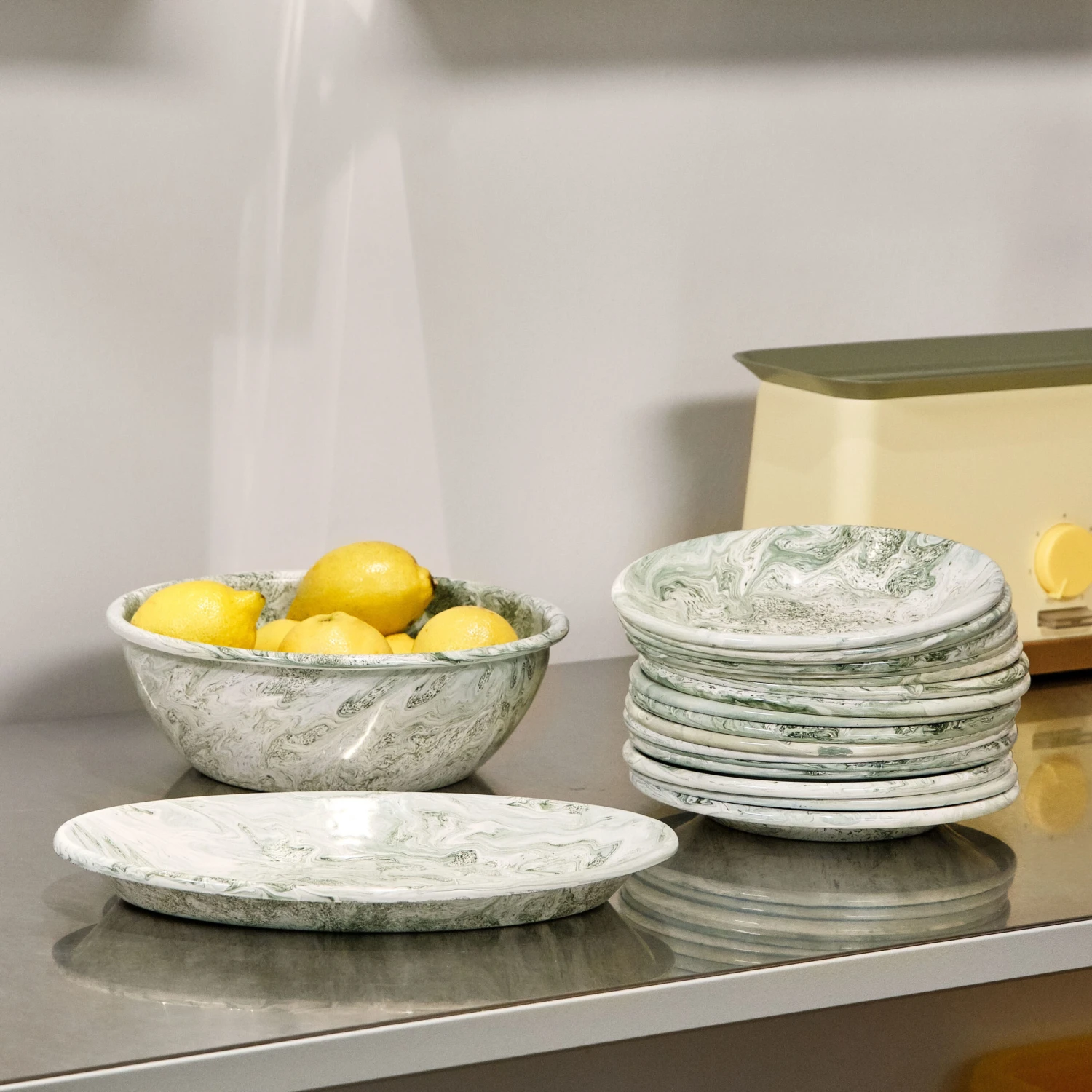 Hay Soft Ice Ovaal Bord 21,5x31,5 Cm 4 Hay Soft Ice Ovaal Bord 21,5x31,5 Cm - Afbeelding 2