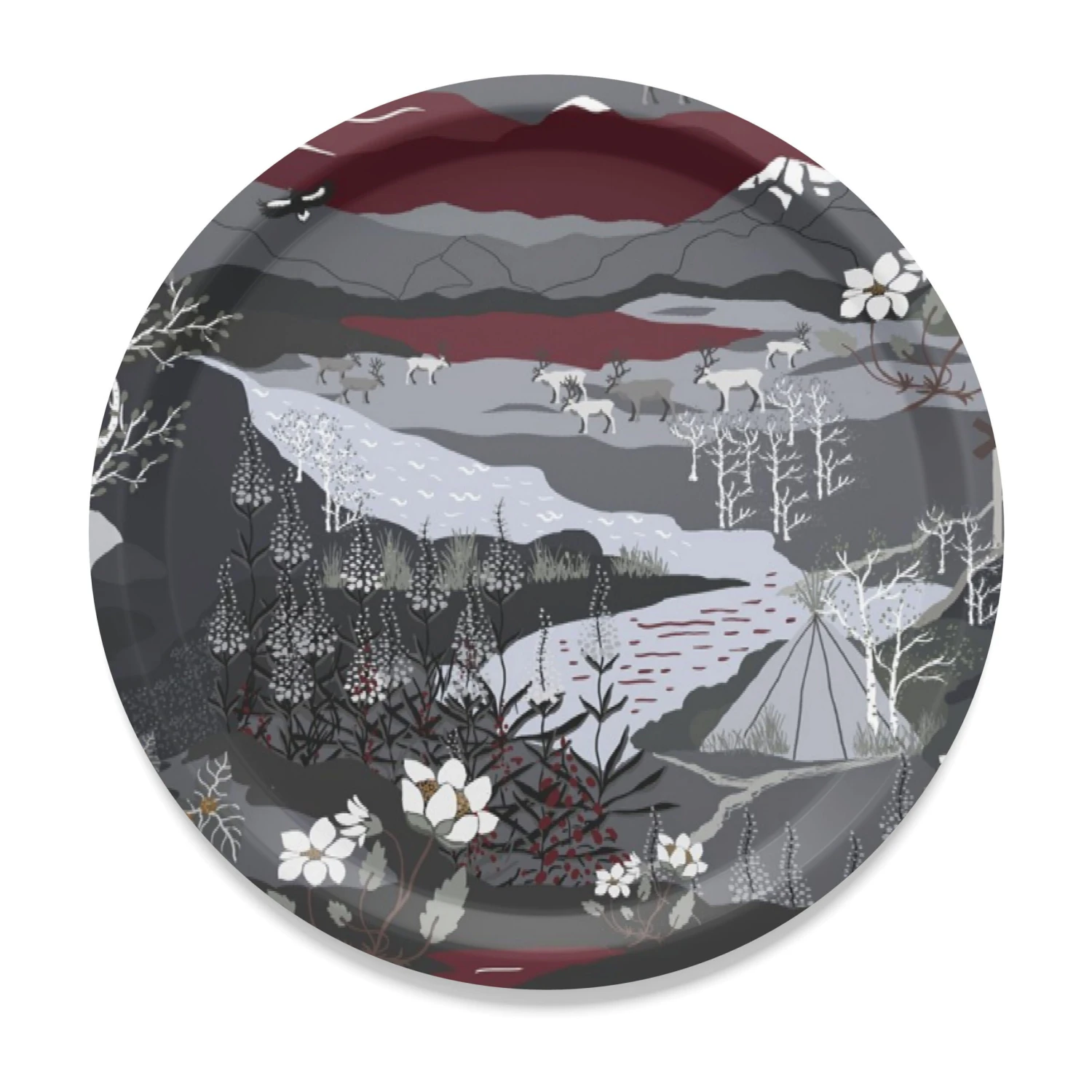 Fjällvandring Dienblad Ø31 Cm 3 Fjällvandring Dienblad Ø31 Cm