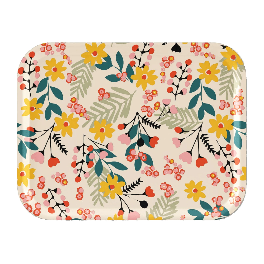 Flower Dienblad 28x36 Cm 3 Flower Dienblad 28x36 Cm