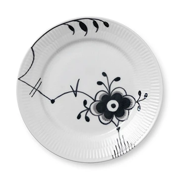 Royal Copenhagen Black Fluted Mega Bord 6 - Zwart 3 Royal Copenhagen Black Fluted Mega Bord 6 - Zwart